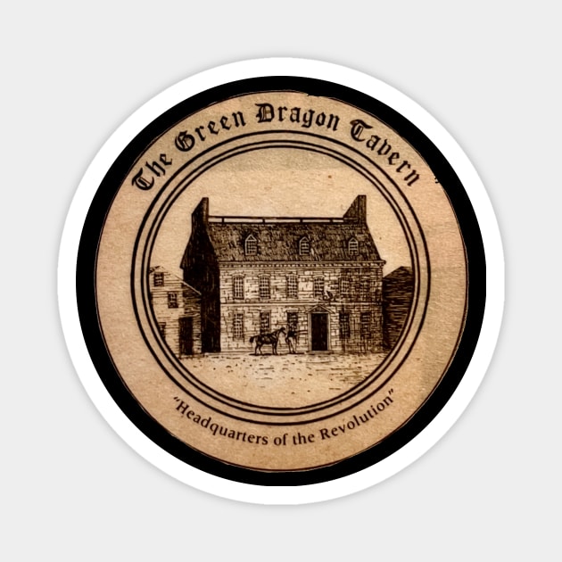 Green Dragon Tavern Magnet by Phantom Goods and Designs